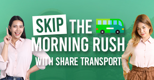 Skip the morning crowd rush with ShareTransport